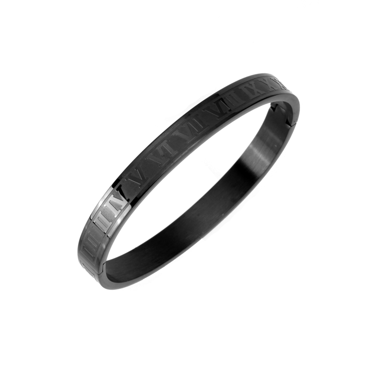 Midnight Black Roman Bangle